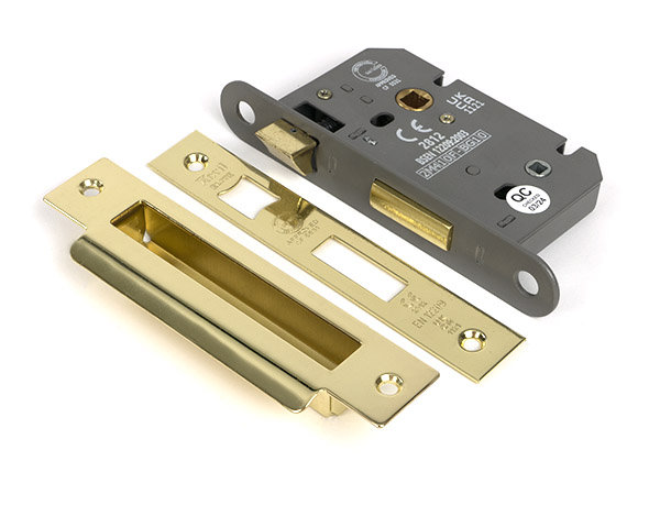 Heavy Duty Bathroom Lock, Polished Chrome