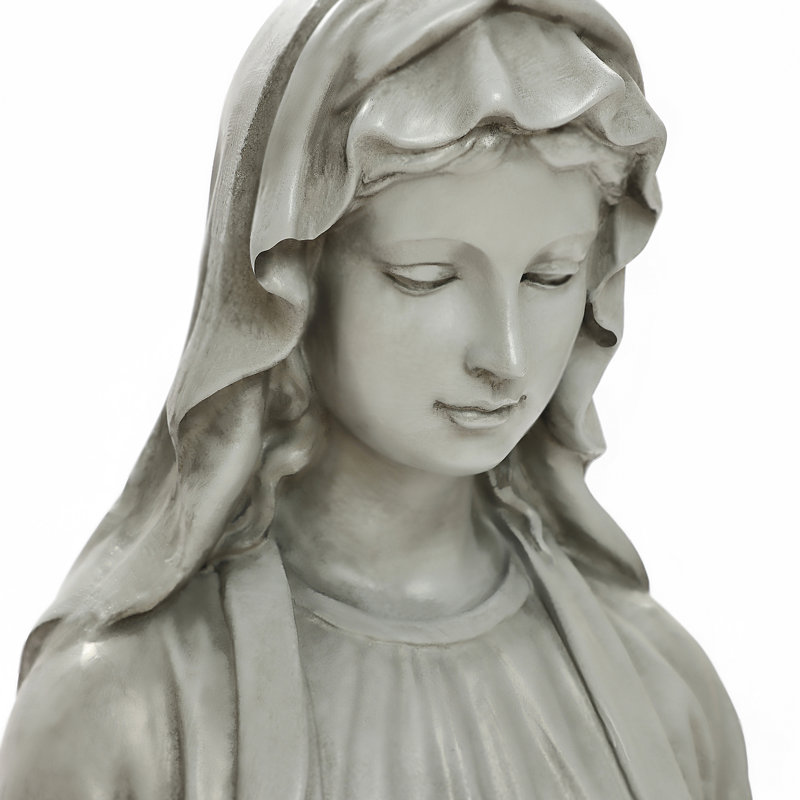 Statue de jardin Toland, ange et chérubin, Gris