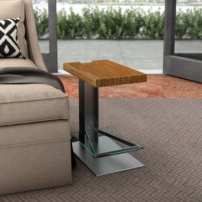 Solid Wood Top End Table