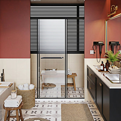 Frameless Shower Door Dual Sliding Doors With Soft-Close Buffer Track