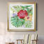 Fleurs tropicales - cadre photo, reproduction d'art-1132026348-1132026350