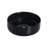 Ceramic Round Above Counter Bathroom Sink Art Basin, Black Background With White Patterns-1275681471