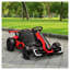 Kart électrique avec siège réglable Aosom 24V pour enfants de 6 à 12 ans, rouge