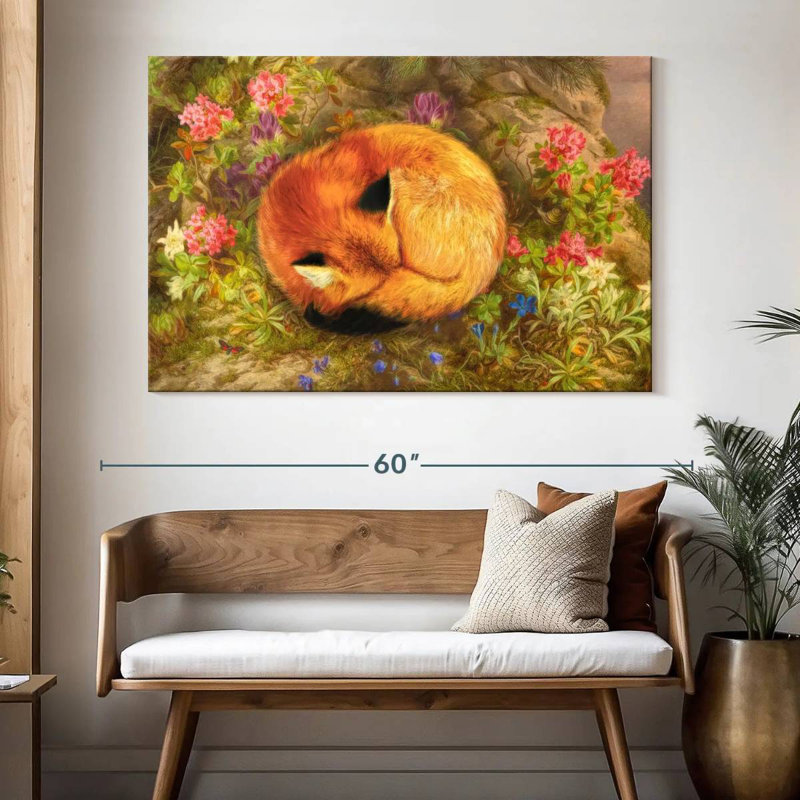 The Cozy Fox, 34" H x 51" W