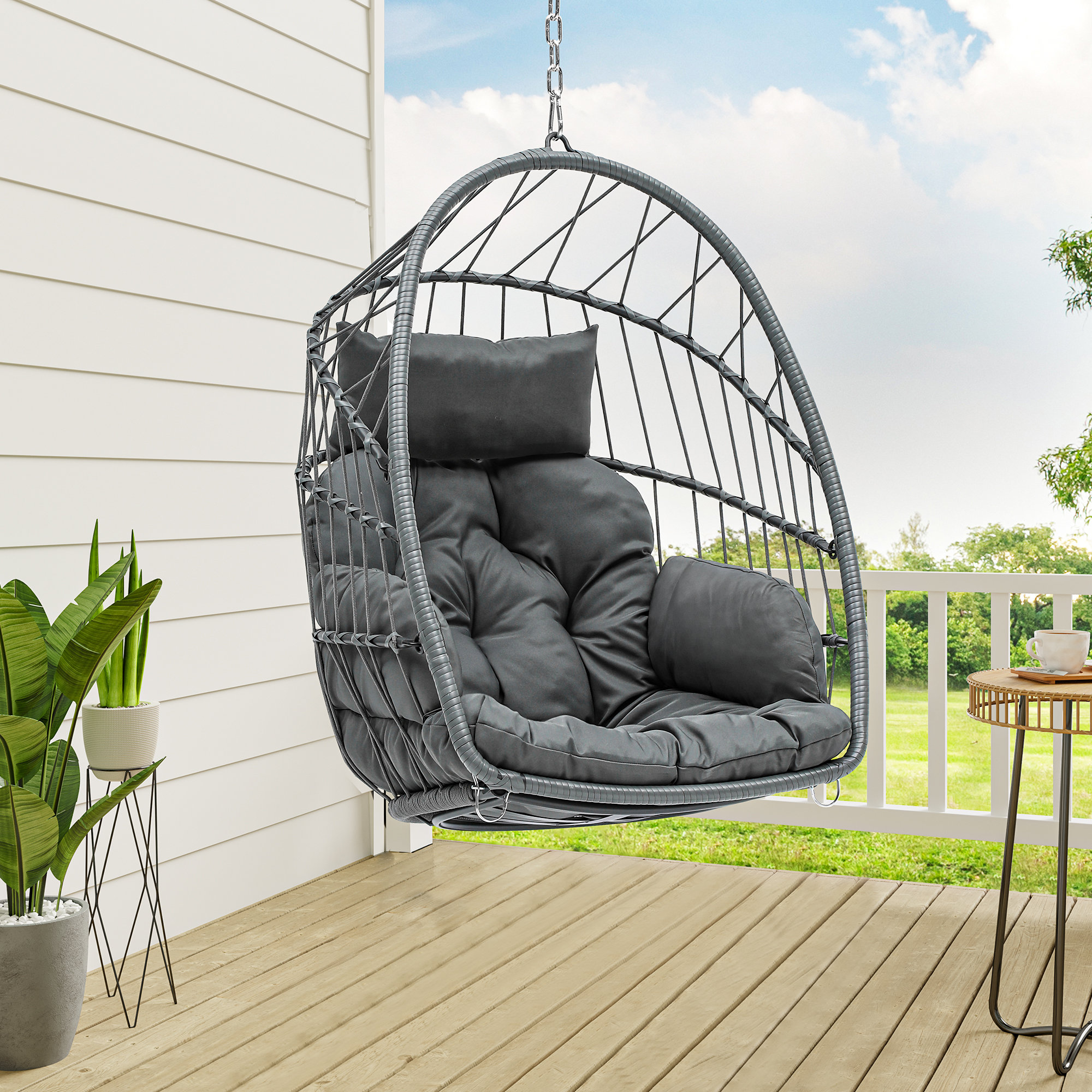 Double Swing Wayfair Hanging Chair With Stand Double Hanging Egg