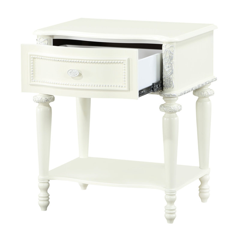 Design transitionnel - table de chevet colorée, 1 tiroir de rangement, miroir biseauté à bord biseauté, miroir ovale avec base, limite de poids de 40 lb avec une limite de suspension simple, largeur de produit de 23 po, 16