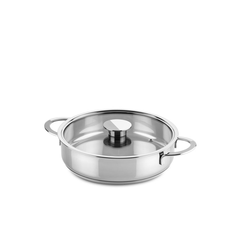 Gourmet Stainless Steel Non-Stick Frying Pan Set