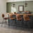Modern Faux Leather Swivel Bar Stool-1051677308