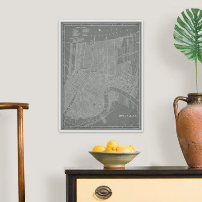 « City Map of New Orleans » par vision studio-impression d’art graphique