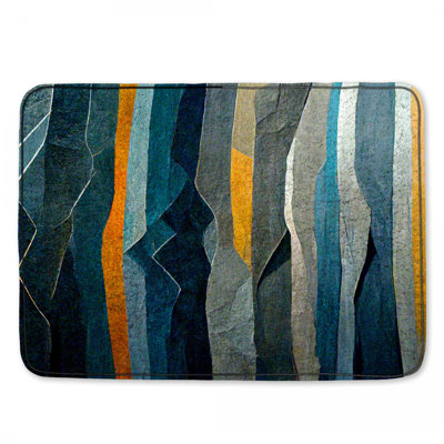 Tapis de salle de bain abstrait