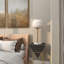 Lampe de table blanche 22,7 po