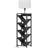 7-Tier Tree-Shaped Bookshelf with Light, 3 Lighting Modes, Floor-Standing Tall Bookcase, Corner Storage Shelf
