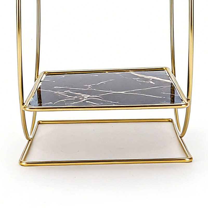 Iron Makeup Organiser, Black/Gold