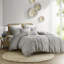 Housse de couette 100% coton chenille - Imprimé géométrique moderne très tendance-116011411-116011414
