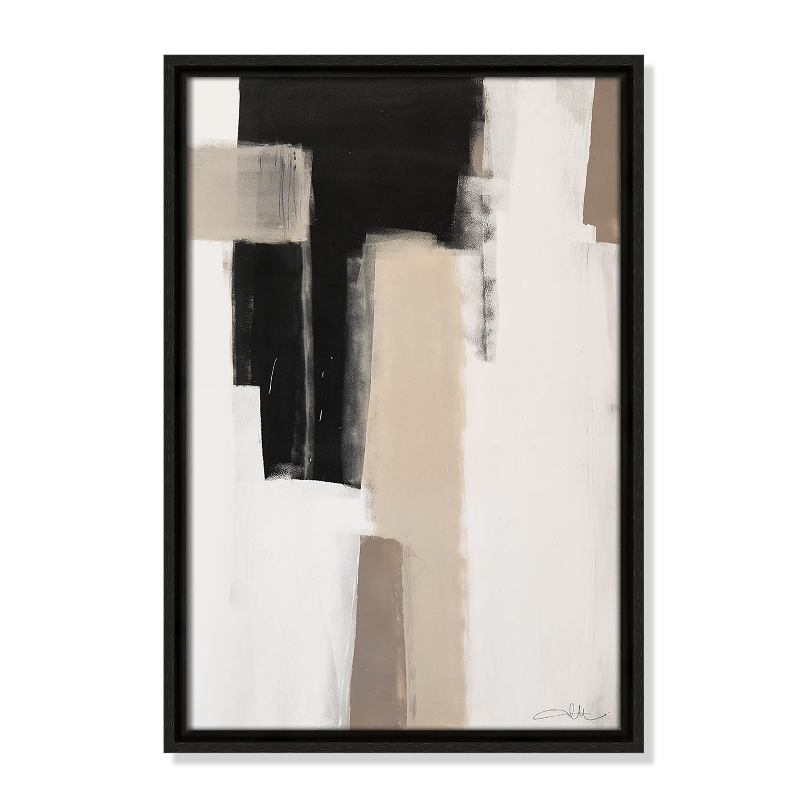 Giverny Earth Scapes I Print, No Mat, 19.5" H x 13.5" W x 2" D, Espresso Floater Framed