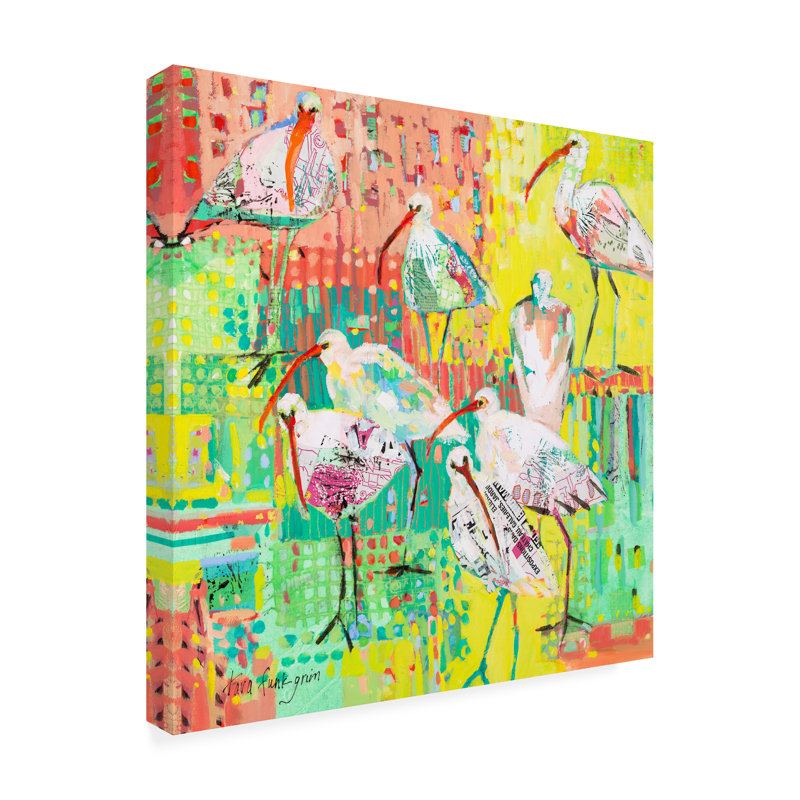«Coastal Fun Collage III» par Tara Funk Grim - impression sur toile tendue, H 14 po x l 14 po x P 2 po