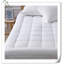 Housse de protège-matelas, blanc, duvet synthétique, rafraîchissant, matelassé, lavable à la machine-100006252