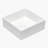 15"x15" Ceramic Square Vessel Bathroom Sink
