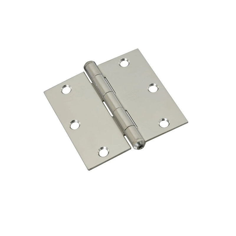 Charnière de porte simple à fixation en surface H 1 po x l 3 po