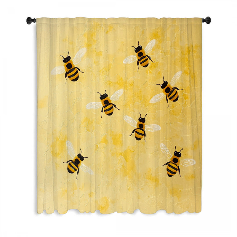 Rideaux Bumblebees, L 50 po x L 84 po