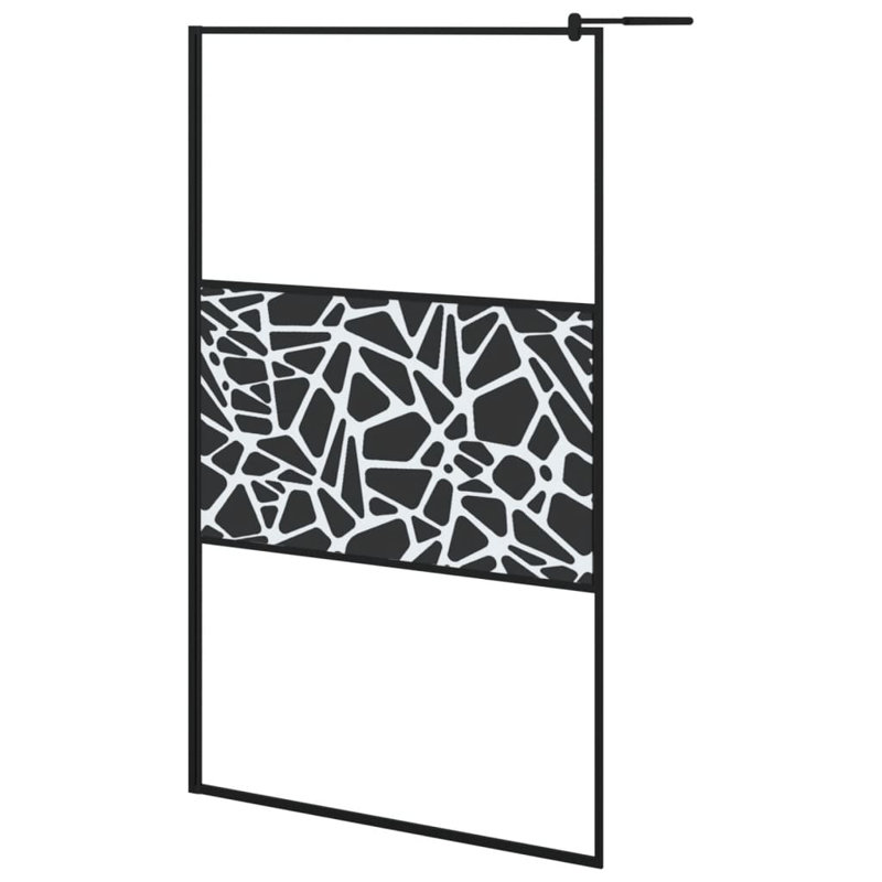 Rines Framed Walk In Screen with Glass, 115cm H x 195cm W