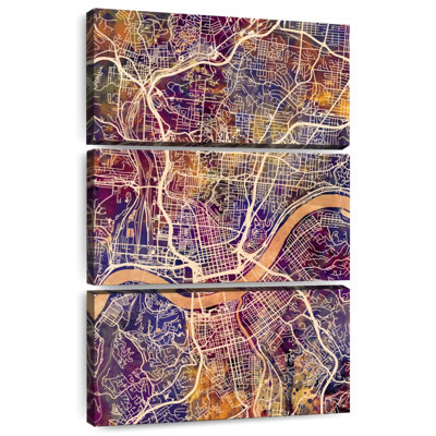 Aliaz Cincinnati Ohio City Map II