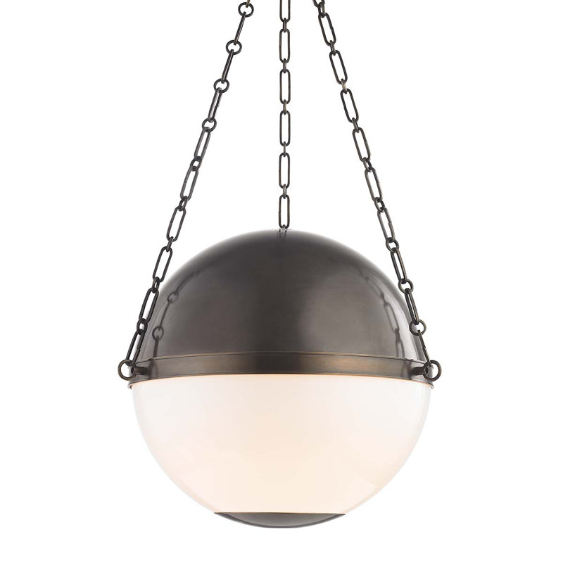 Sphere No.2 Pendant by Mark D. Sikes, Distressed Bronze