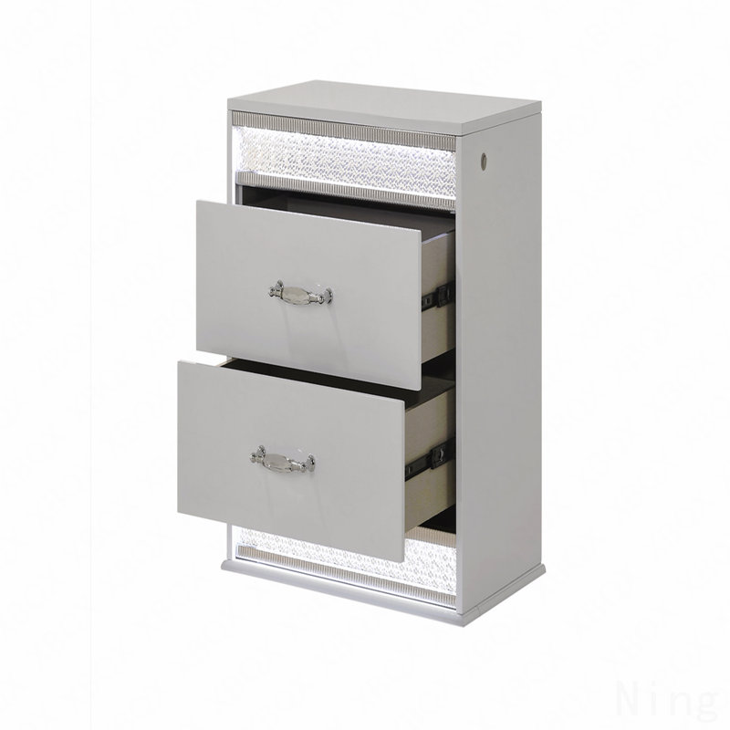 Table de chevet 2 tiroirs Glam