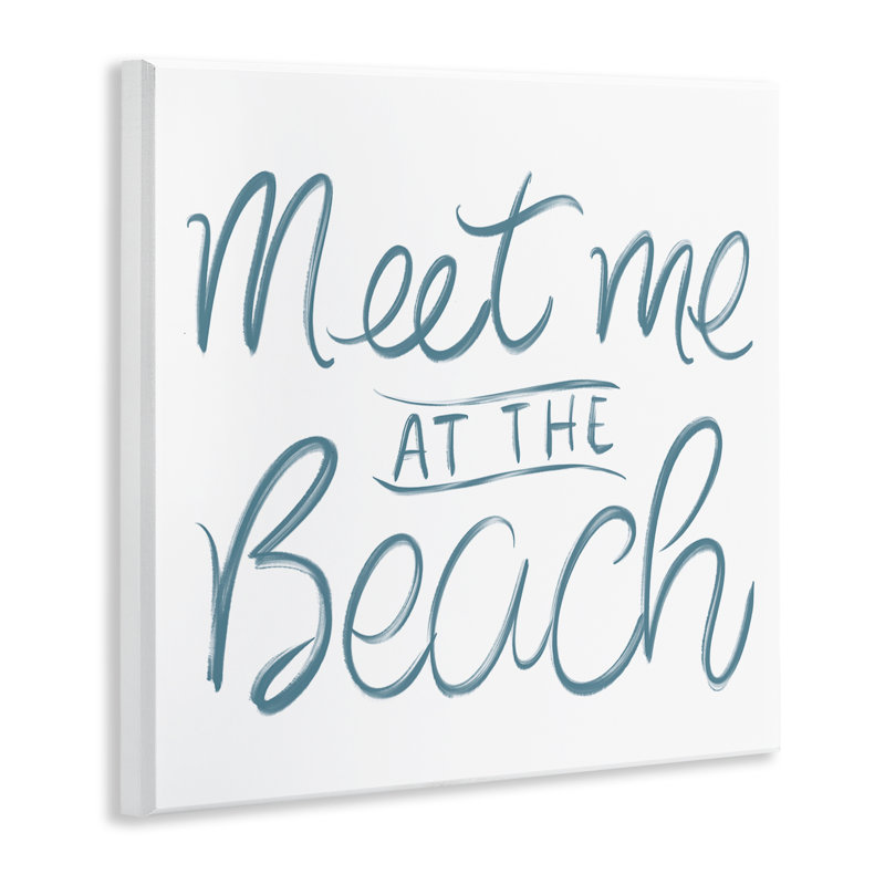 Plaque murale Minimal Meet At Beach, design par SunDance Group