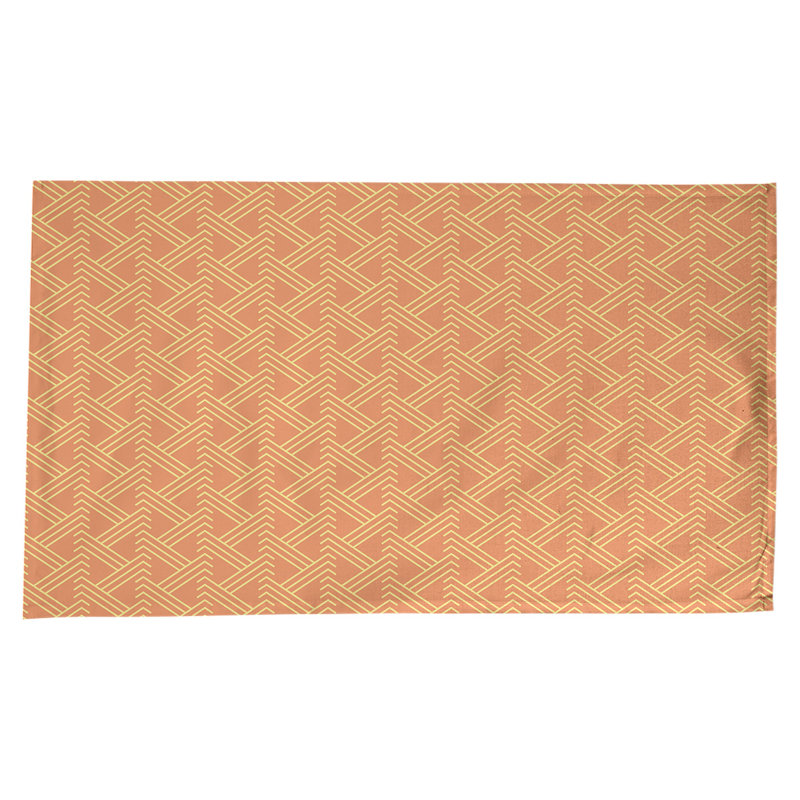 Nappe zig zag classique, Orange/jaune