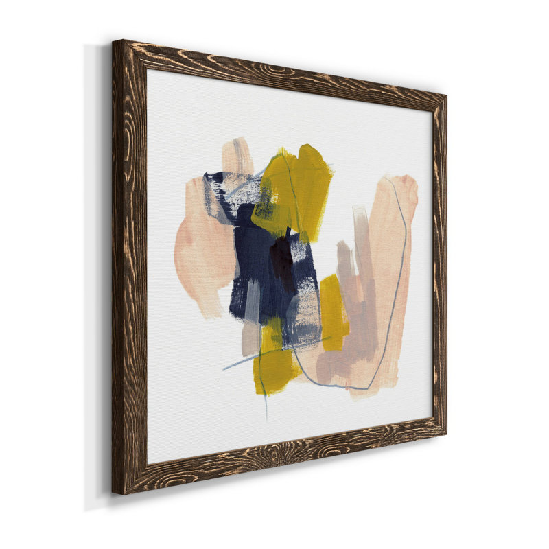«Mosaic Boundary I-Premium», toile encadrée - prête à être accrochée, Encadrement gris foncé, H 24 po x l 24 po x P 1 po
