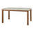 Losey Rectangular Faux Marble Top with Solid Wood Base Dining Table
