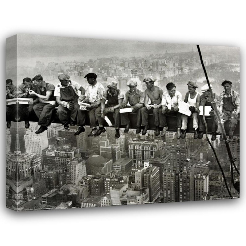 Lunchtime Atop a Skyscraper, 28" H x 35" W