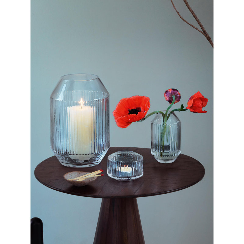 Rotunda Hurricane Candle Holder, Clear