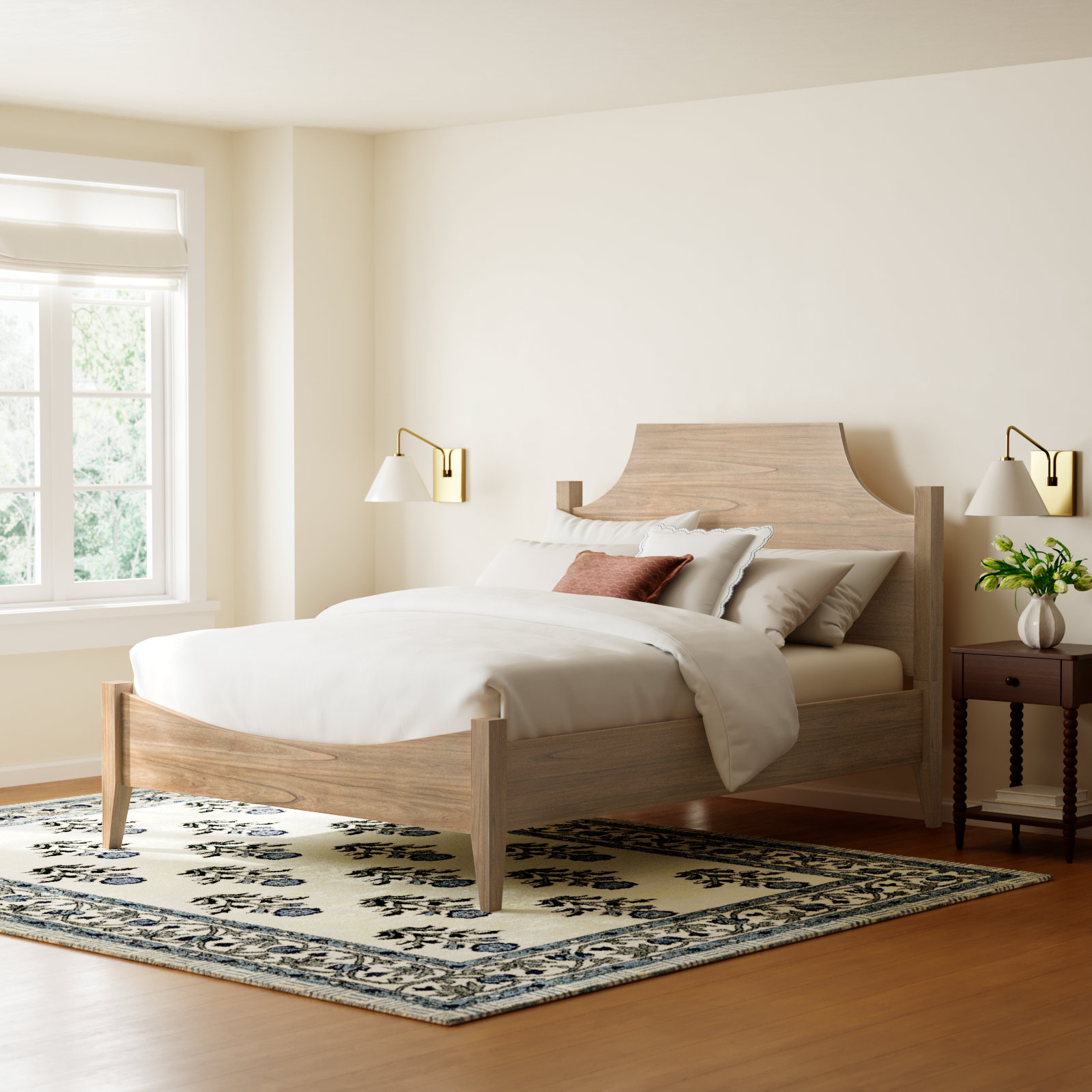 Bronwyn Platform Bed, Queen, Natural