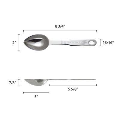 Thunder Group Inc. 1 -Piece Stainless Steel Stainless Steel Measuring Scoop