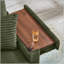 Comfortable Fluffy Corduroy Lazy Sofa with Double Ottomans and Table Board for Chailiving-308411433