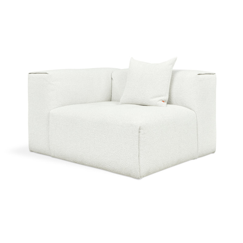 Nest Modular Left Arm Chair, Morris Bone