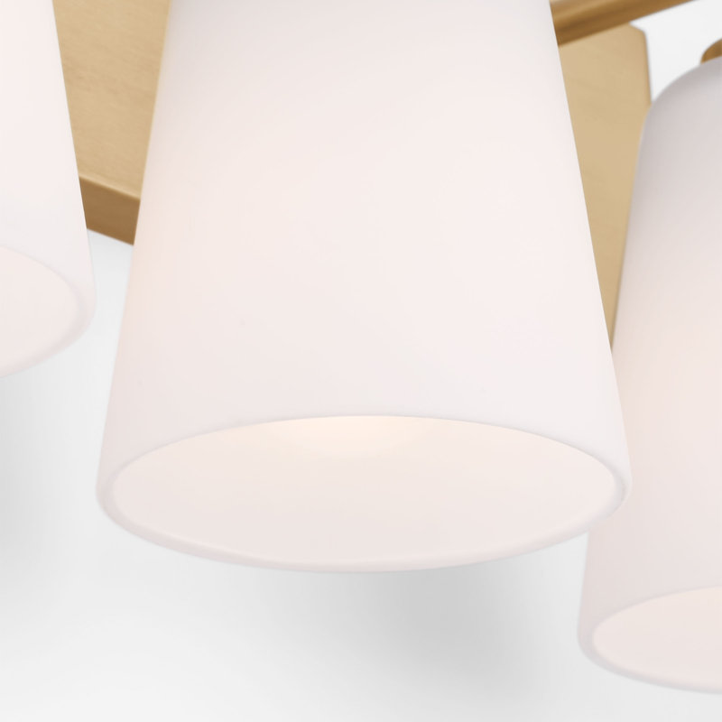 Grand meuble-lavabo Miles de génération Lighting , Laiton satiné, Blanc
