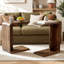 Solid Wood Pedestal End Table-1094046660
