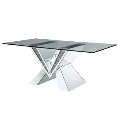 Mayreni Glass Top Dining Table