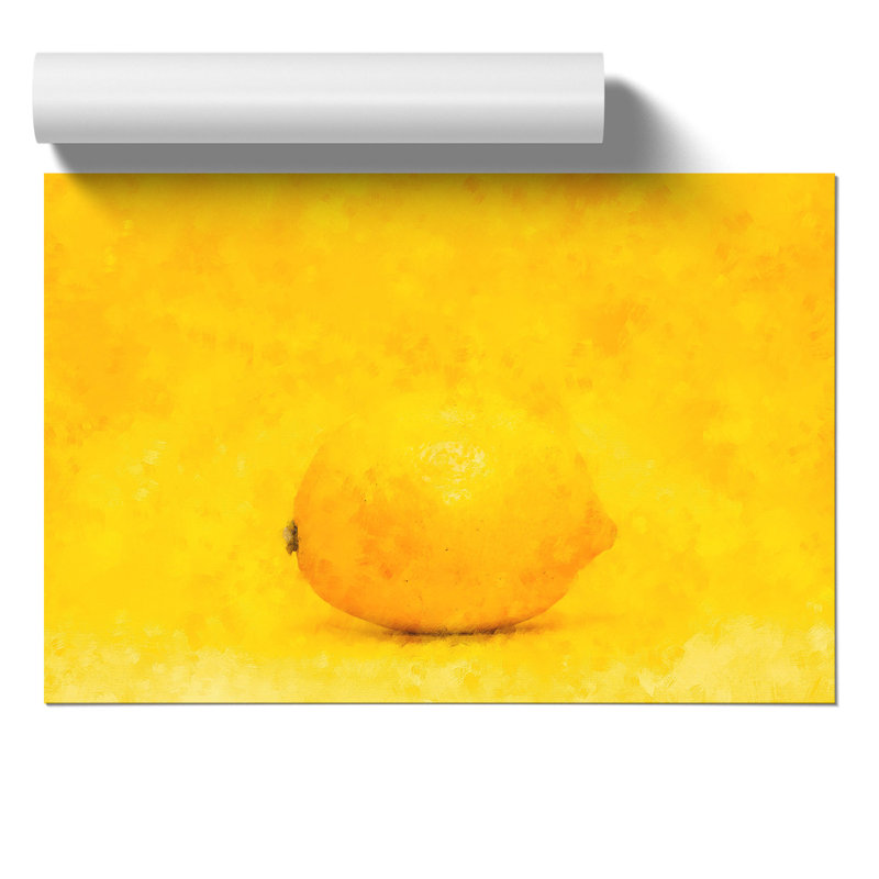 Lemon Yellow - No Frame Print, 42cm H x 59cm W x 0.1cm D