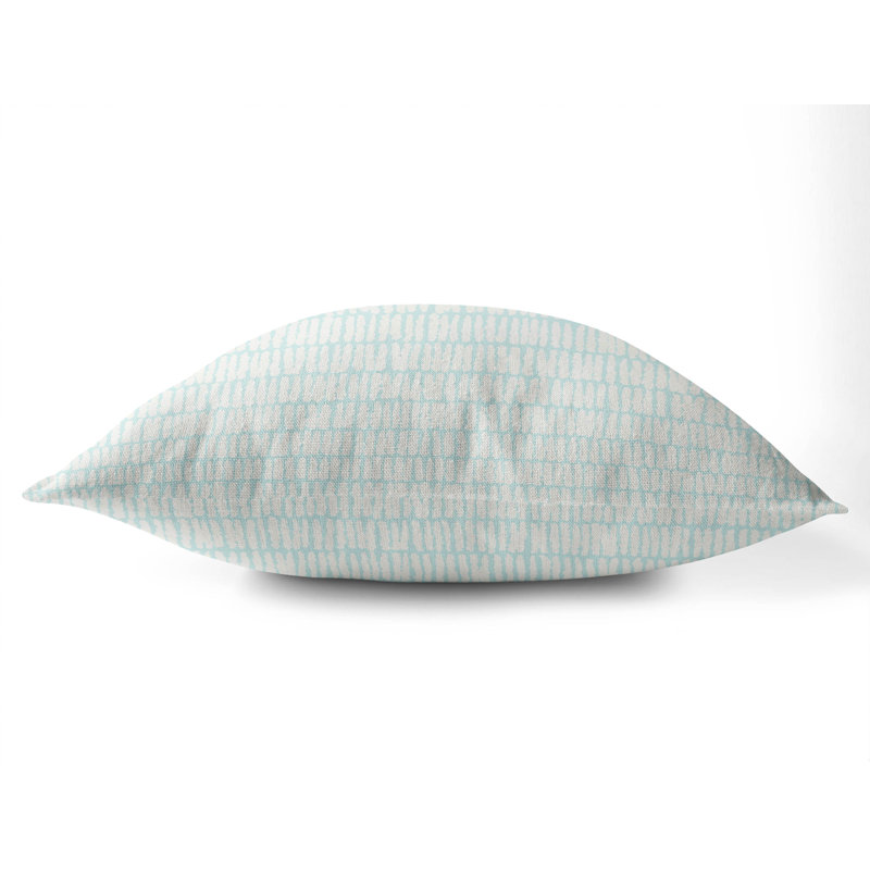 Coussin Ricky Row, Bleu clair / rayures bleues, H 20 po x l 20 po