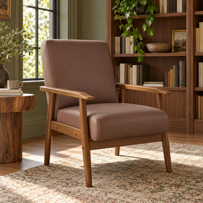 Bridgeview Mid Century Upholstered Accent Chair