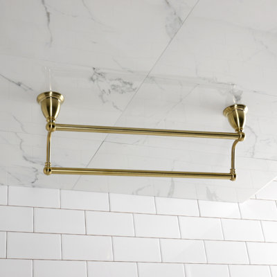 Kingston Brass Heritage 18-Inch Dual Towel Bar