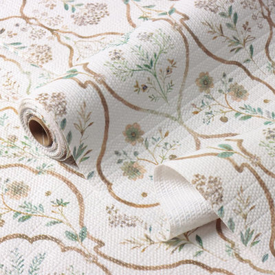 Drawer and Shelf Liner for Kitchen Cabinets Non-Adhesive Drawer Liners Strong Grip Floral Shelf Liners Non-Slip Cabinet Liner Waterproof Kitchen Cabinet Liners for Shelves Dressers