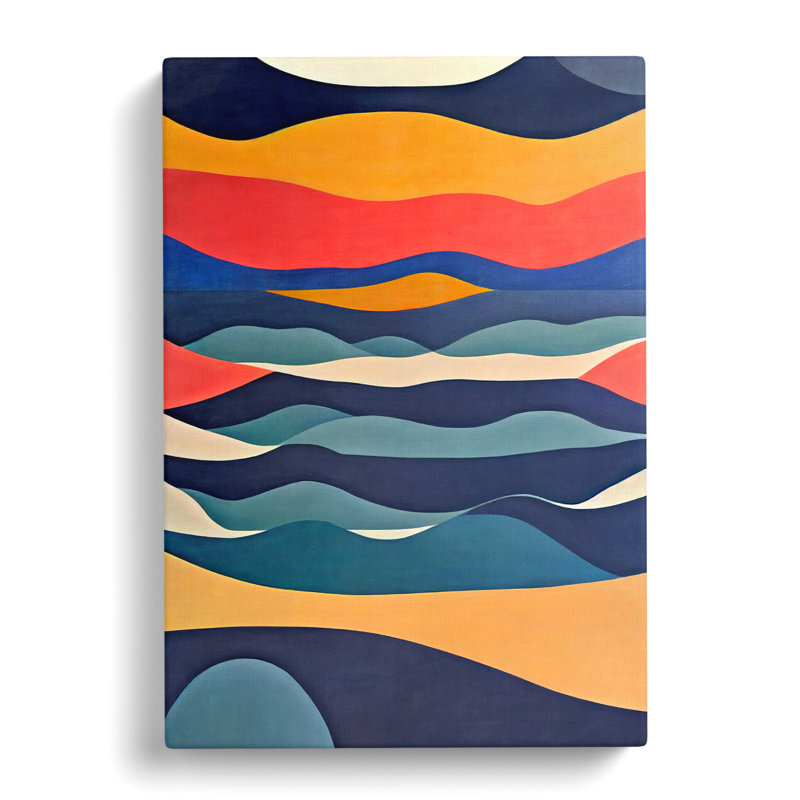 Ocean Abstract Painting Vol.3 - Wrapped Canvas, 50cm H x 35cm W x 3cm D