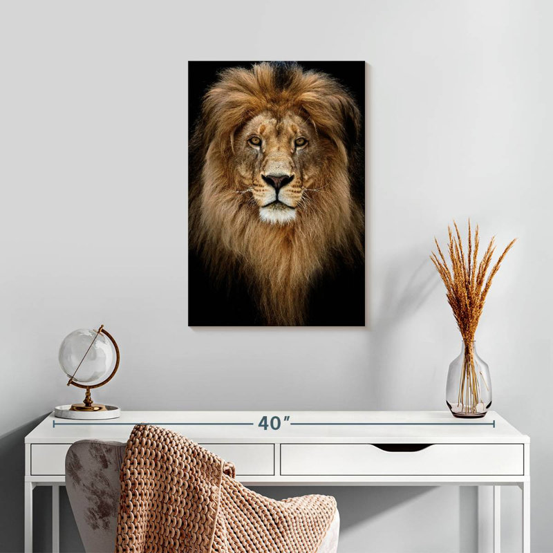 Brampt Kingly Lion Head, 24" H x 16" W