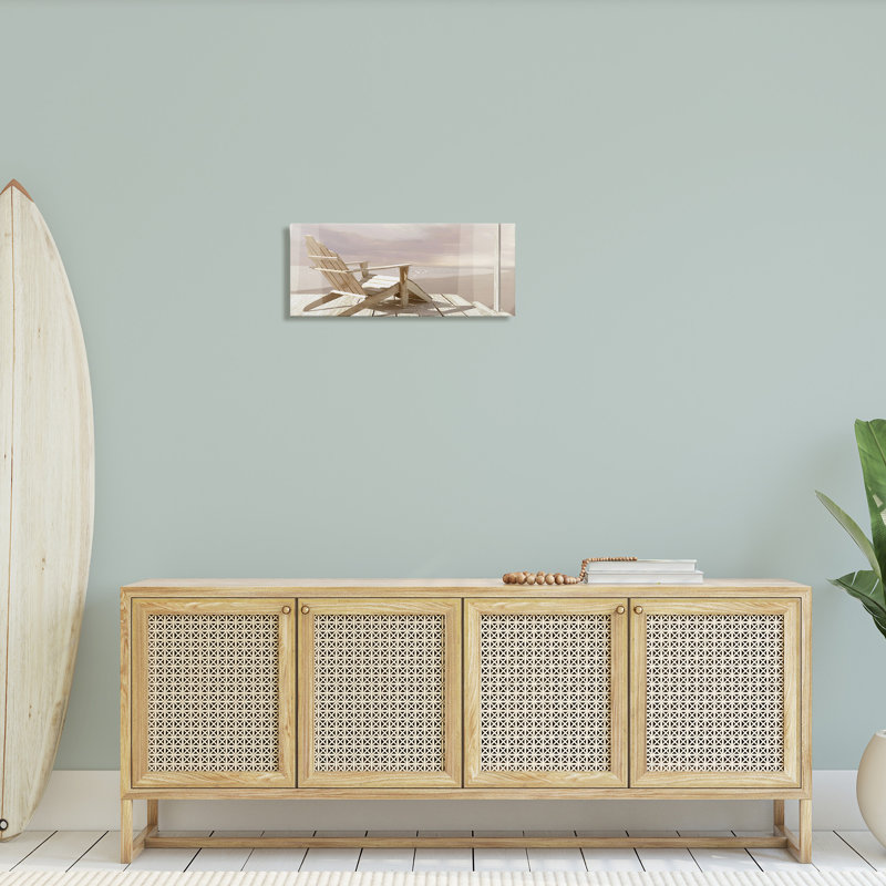 "Chaise surplombant la plage" par Noah Bay, H 10 po x l 24 po x P 1,5 po