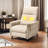 Electric 2-Point Massage Upholstered Push Back Recliner with Silent Motor-1687077644